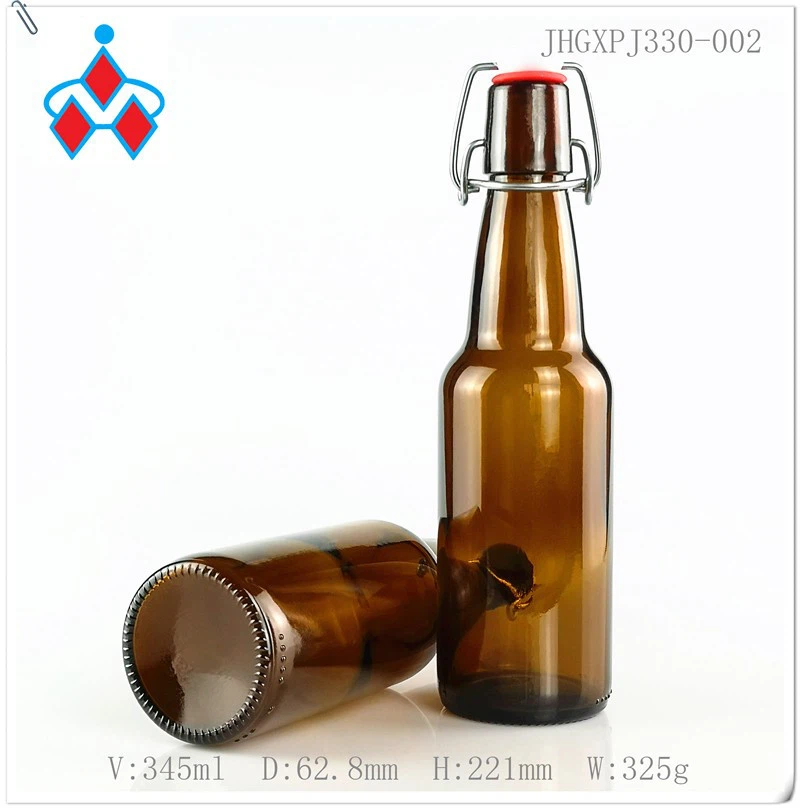 330ml Swing Top Amber Beer Glass Bottle